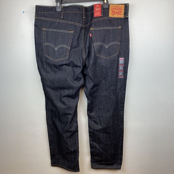 Levi's jeans men's 44x32 blue dark raw 541 athletic big tall NWT‎ - Picture 3 of 13